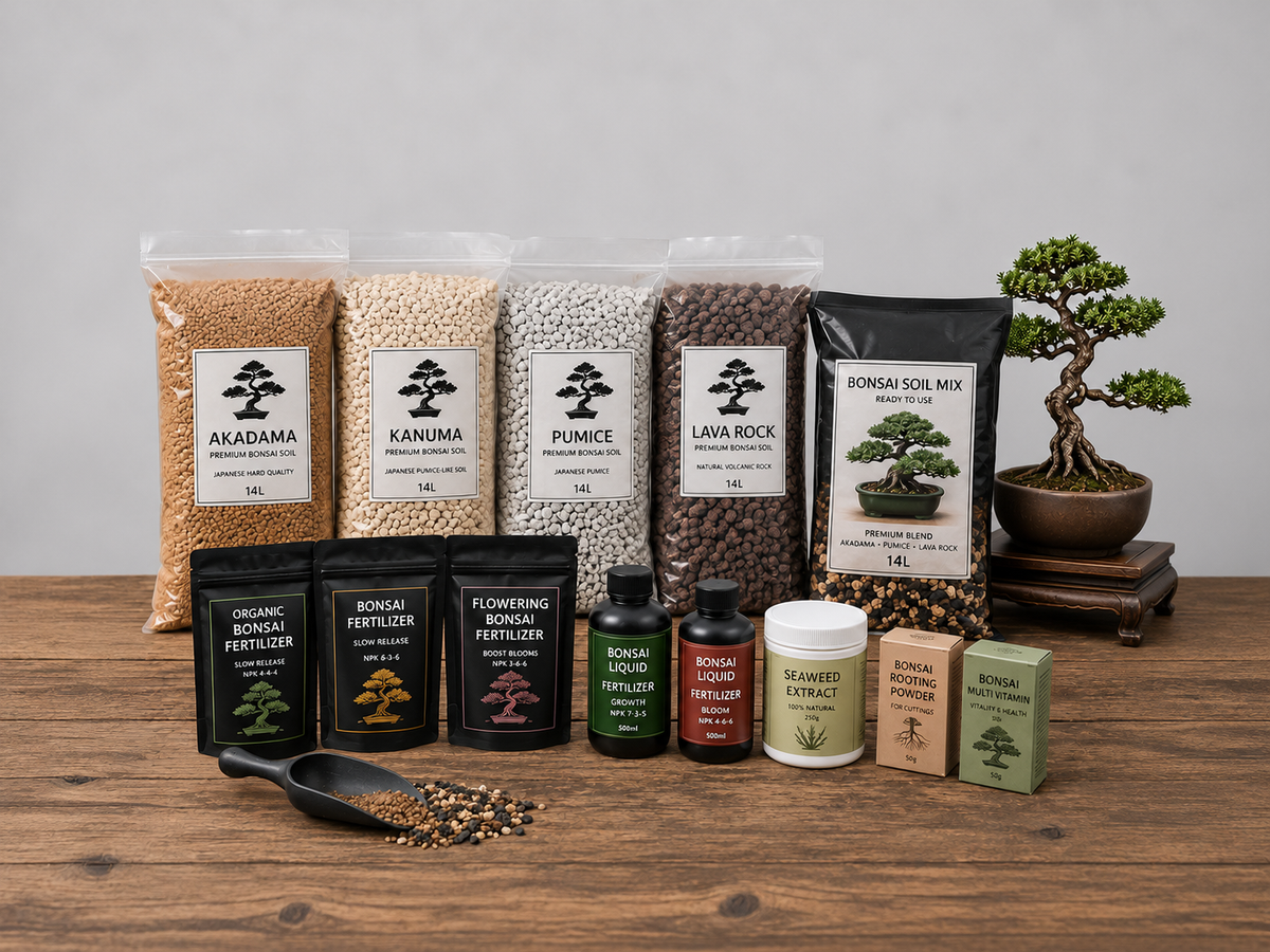 Bonsai soil and fertilizer