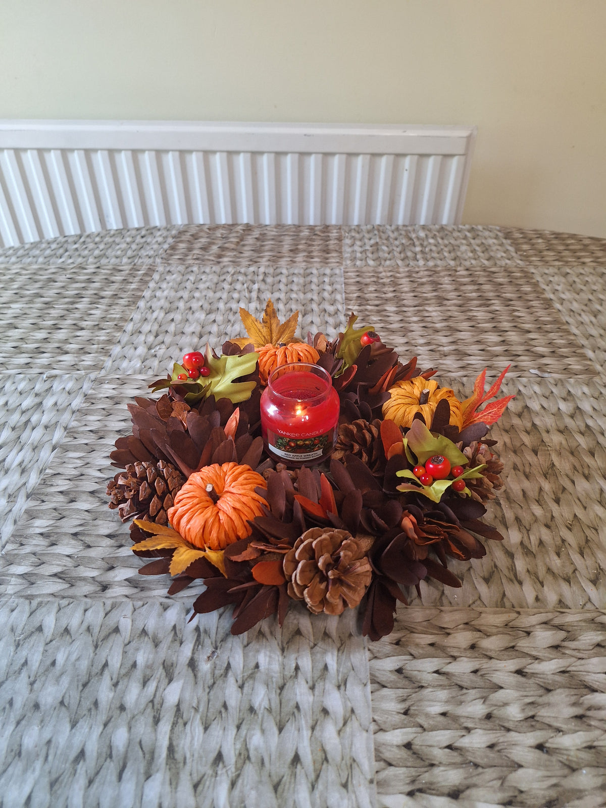 Harvest Leaves Wreath 31cm | Autumn & Christmas Door Decoration