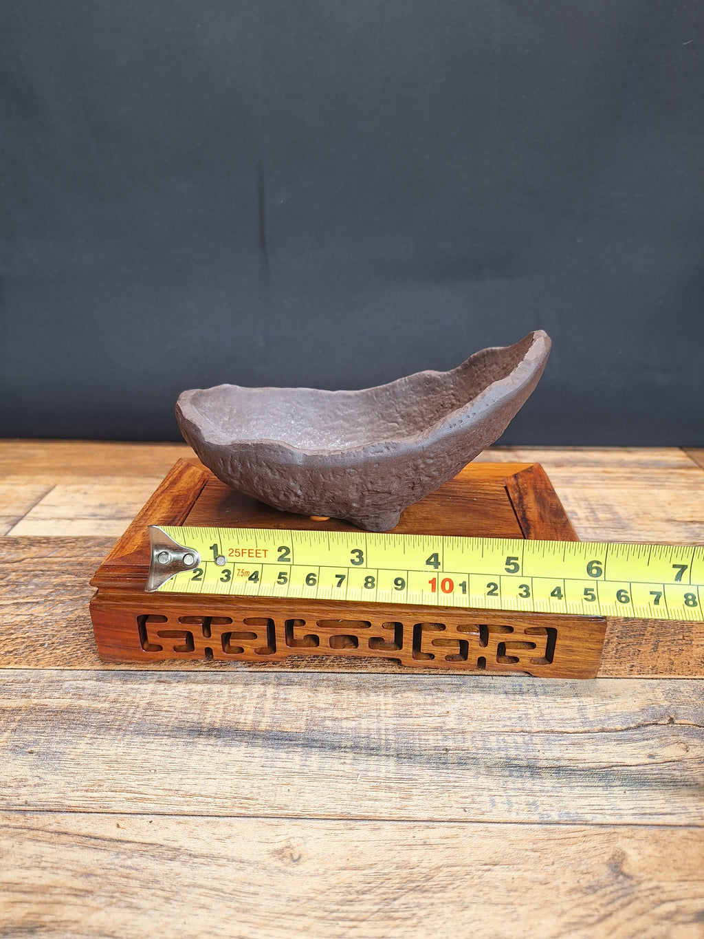 14 cm Half Moon bonsai pot