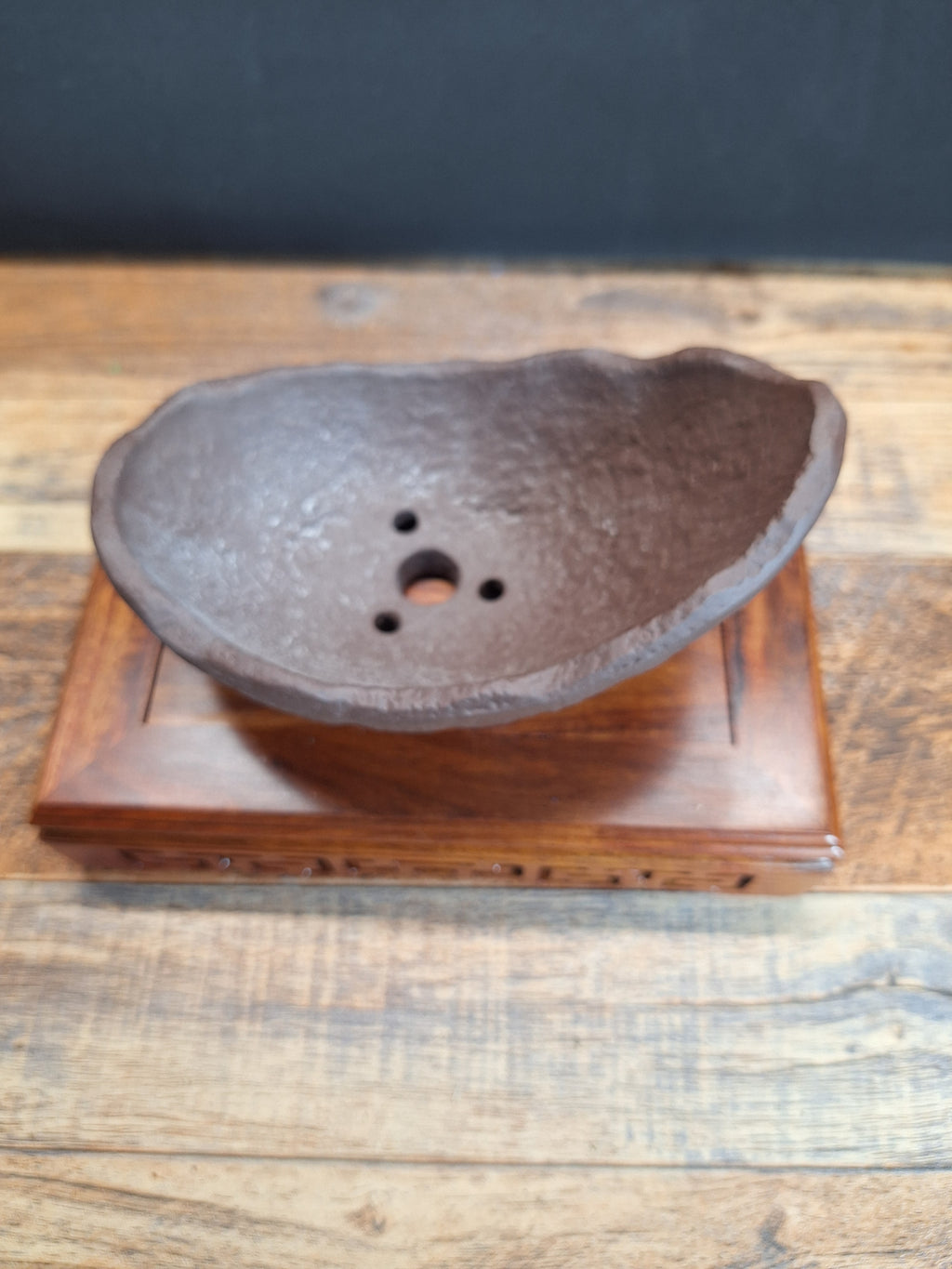 14 cm Half Moon bonsai pot