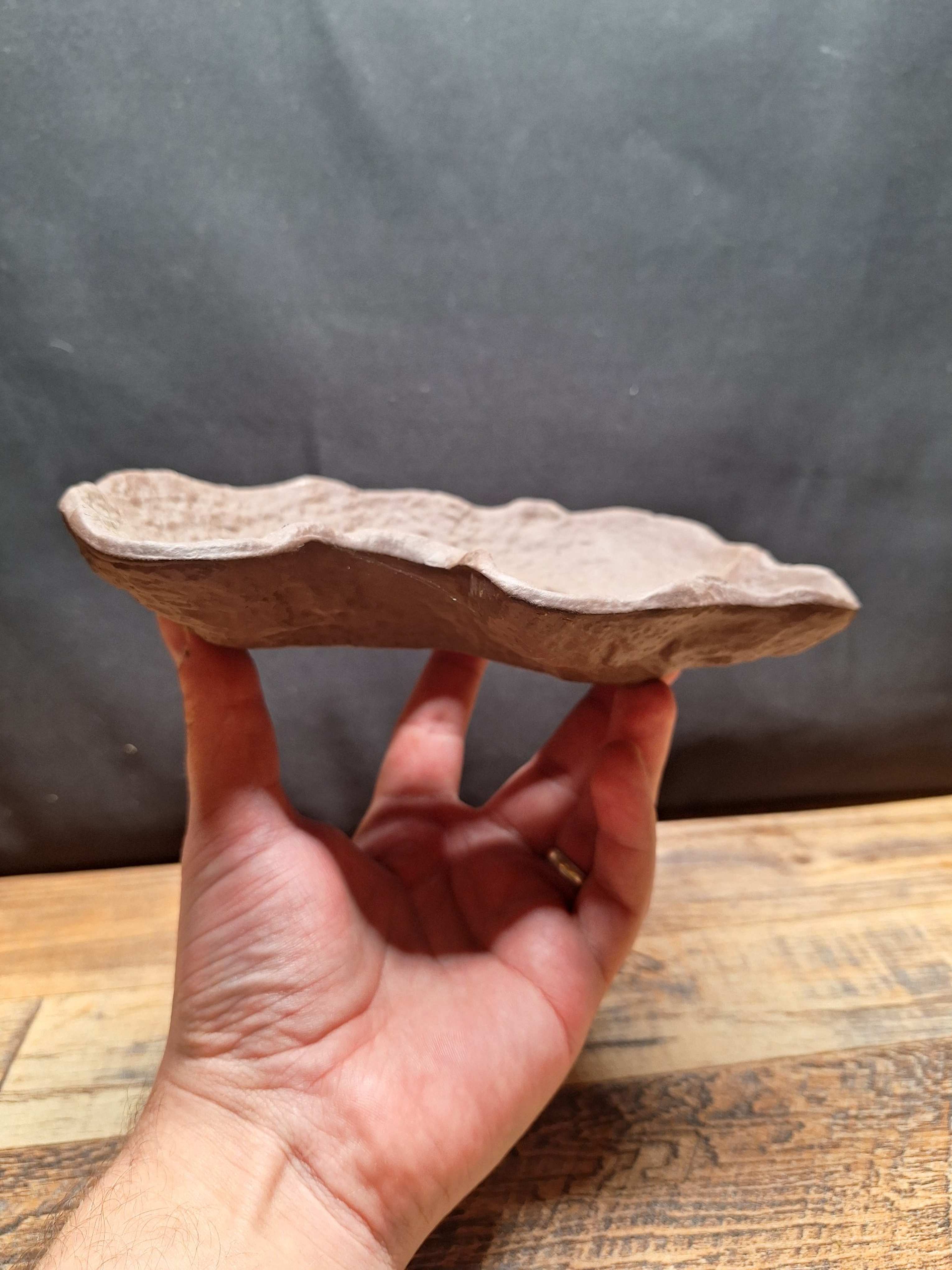 Handmade 19 cm Bonsai Pot – Raft style, Unglazed Shohin pot. Excellent drainage