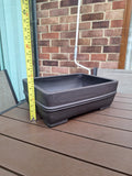 XL Rectangular Unglazed Bonsai Pot – 41 × 30.4 × 16 cm