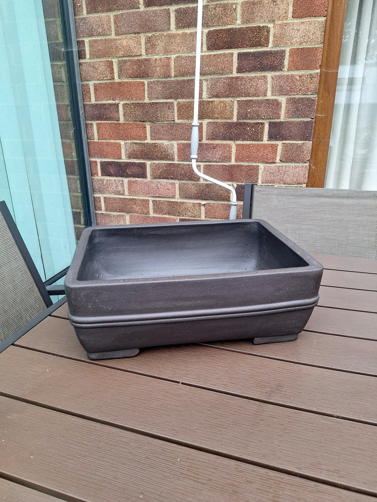 XL Rectangular Unglazed Bonsai Pot – 41 × 30.4 × 16 cm
