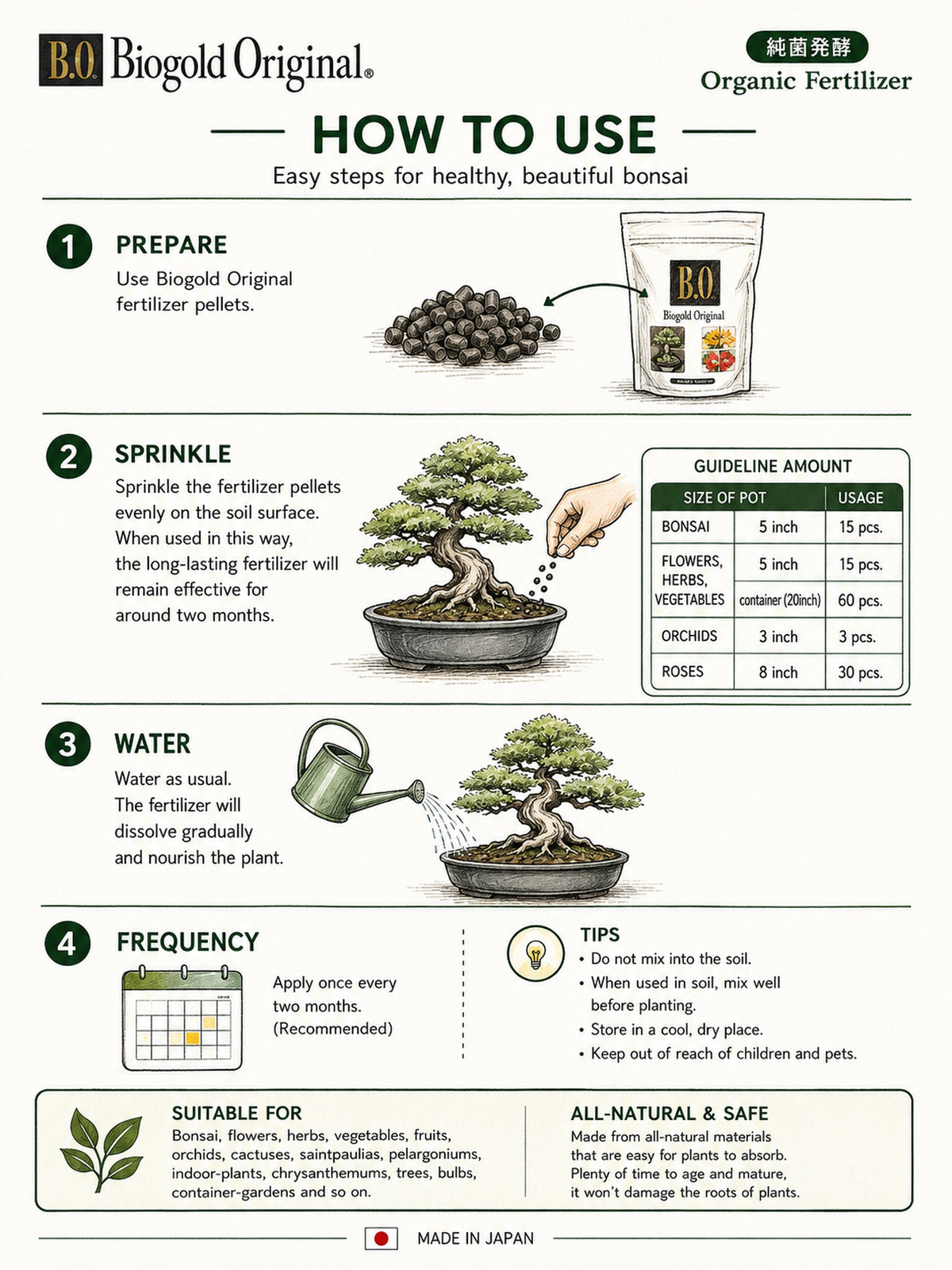Biogold Original – Japanese Organic Bonsai Fertiliser 900g