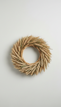Handwoven Wheat Tan Wreath