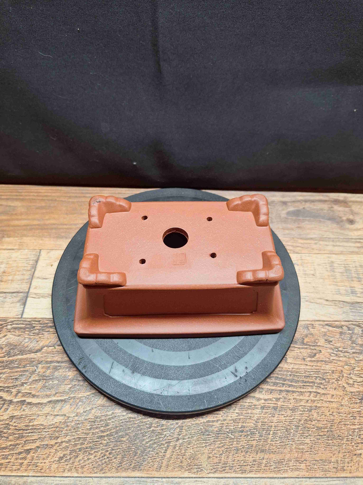 Rectangular red clay handmade Bonsai pot 16x10x6.5 cm