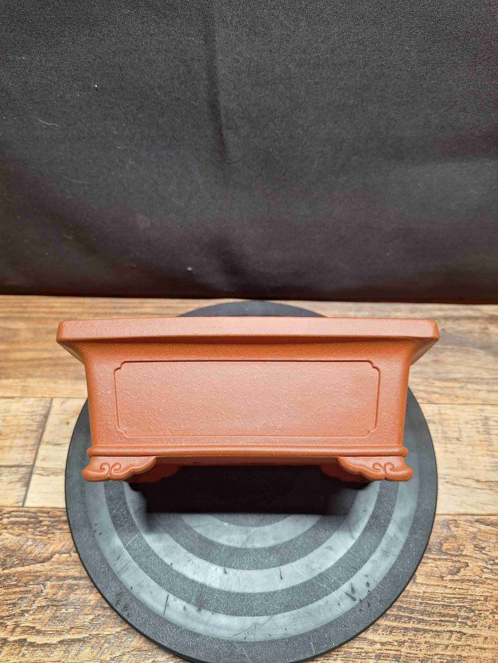 Rectangular red clay handmade Bonsai pot 16x10x6.5 cm