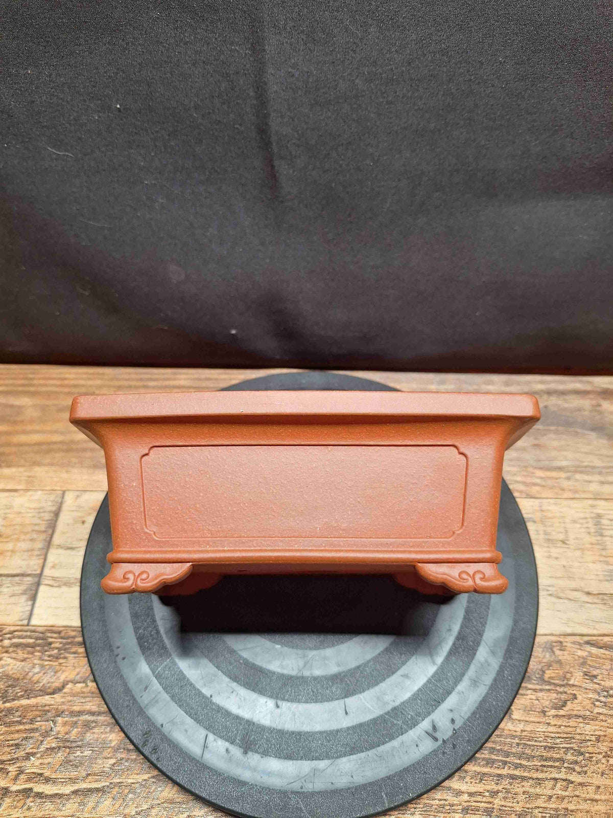 Rectangular red clay handmade Bonsai pot 16x10x6.5 cm