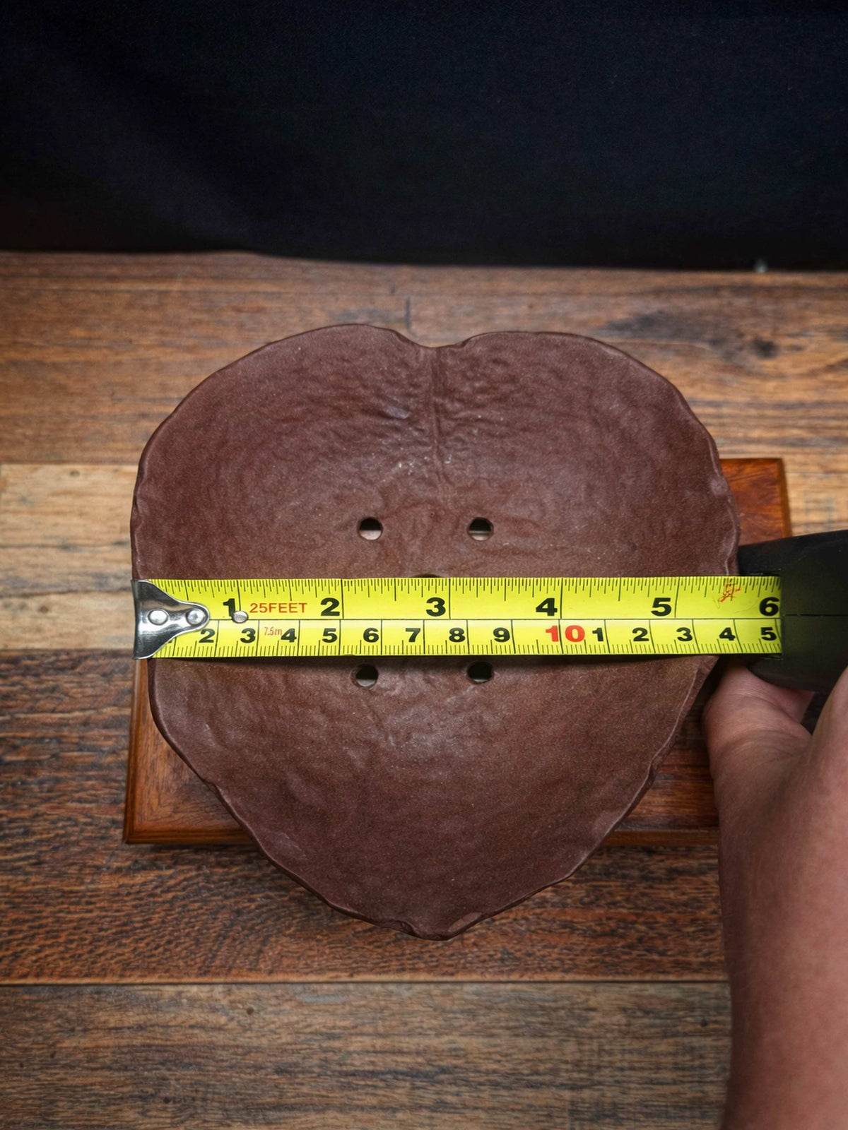 Handmade 16cm Bonsai Pot – Lotus Leaf Design, Unglazed Clay, Excellent Drainage