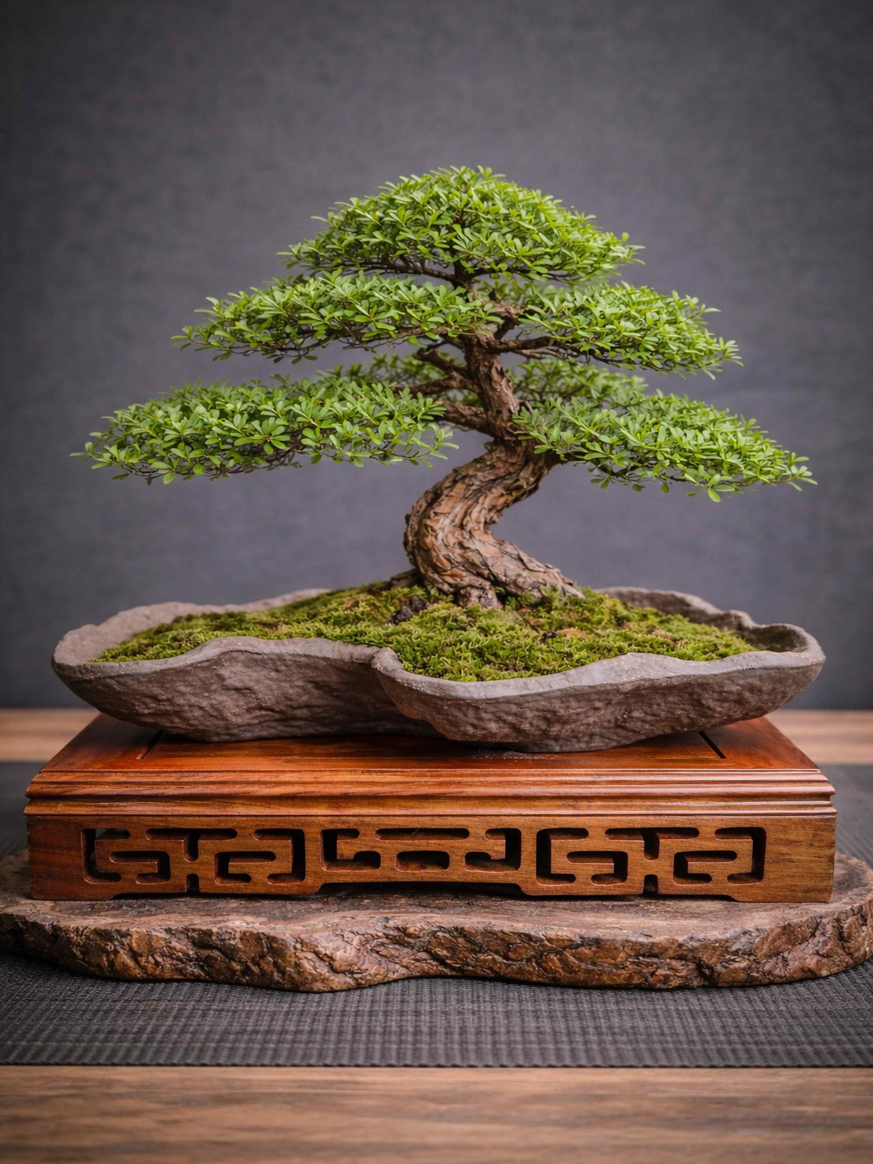 Handmade 19 cm Bonsai Pot – Raft style, Unglazed Shohin pot. Excellent drainage